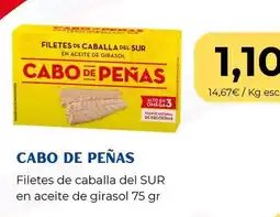 Sangüi Cabo de peñas - filetes de caballa del sur en aceite de girasol oferta