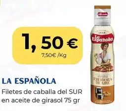 Sangüi La española - filetes de caballa del sur en aceite de girasol oferta
