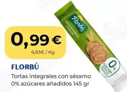 Sangüi Florbu - tortas integrales con sésamo 0% azucares anadidos oferta