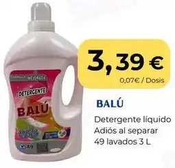 Sangüi Balu - detergente líquido adiós al separar oferta