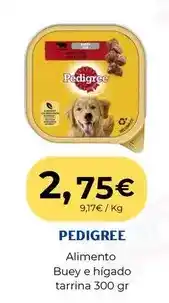 Sangüi Pedigree - alimento buey e higado tarrina oferta