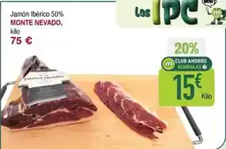 Masymas Monte nevado - jamón ibérico 50% oferta