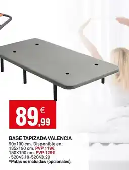 Bricoking Base tapizada valencia oferta