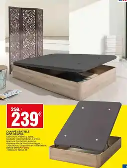 Bricoking Canape abatible mod. genova oferta