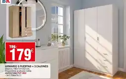 Bricoking Armario 3 puertas + 3 cajones oferta
