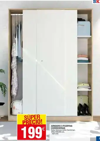 Bricoking Armario 3 puertas correderas oferta