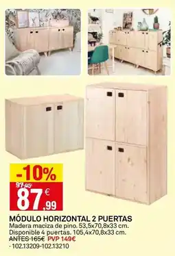 Bricoking Modulo horizontal 2 puertas oferta