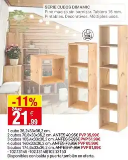 Bricoking Serie cubos dimamic oferta