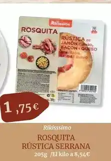 Maskom Supermercados Rikisssimo - rosquita rustica serrana oferta