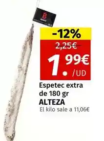 Maskom Supermercados Alteza - espetec extra de 180 gr oferta