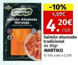 Maskom Supermercados Martiko - salmon ahumado tradicional oferta