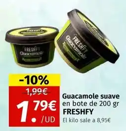 Maskom Supermercados Freshfy - guacamole suave en bote de 200 gr oferta