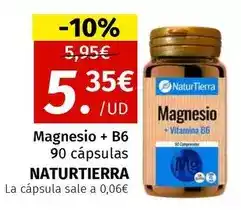 Maskom Supermercados Naturtierra - magnesio + b6 oferta
