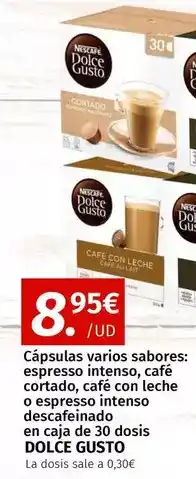 Maskom Supermercados Nescafé - cápsulas varios sabores oferta