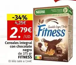 Maskom Supermercados Nestlé - cereales integral con chocolate negro fitness oferta