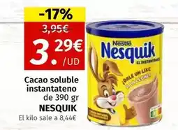 Maskom Supermercados Nestlé - cacao soluble instantaten nesquik oferta