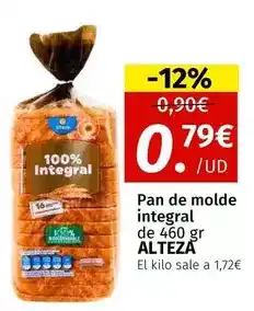 Maskom Supermercados Alteza - pan de molde integral oferta