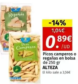 Maskom Supermercados Alteza - picos camperos o reganas en bolsa de 250 gr oferta