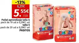 Maskom Supermercados Pasitos - pañal aprendrizaje talla 6 oferta
