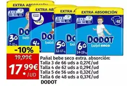 Maskom Supermercados Dodot - pañal bebe seco extra oferta