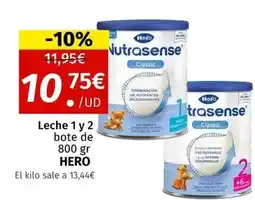 Maskom Supermercados Hero - leche 1 y 2 bote de 800 gr oferta