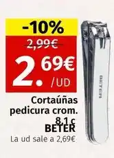 Maskom Supermercados Beter - cortaunas pedicura crom oferta