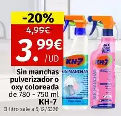 Maskom Supermercados Kh 7 - sin manchas sin manchas pulverizador o oxy coloreada oferta