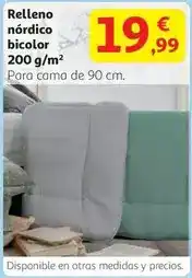 Alcampo Relleno nordico bicolor 200 g/m oferta