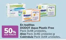 Carrefour DODOT En toallitas Aqua Plastic Free oferta