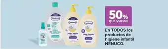 Carrefour NENUCO En todos los productos de higiene infantil oferta