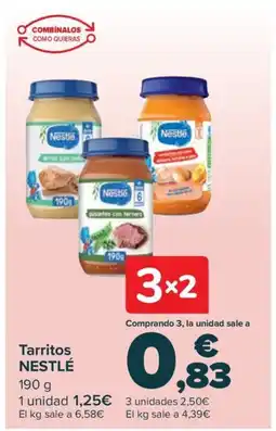 Carrefour NESTLÉ Tarritos oferta