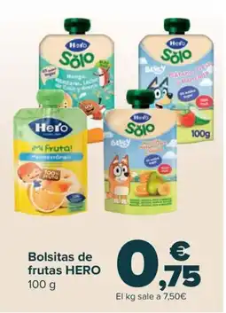 Carrefour HERO Bolsitas de frutas oferta