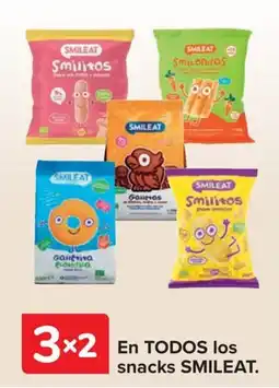 Carrefour SMILEAT En todos los snacks oferta