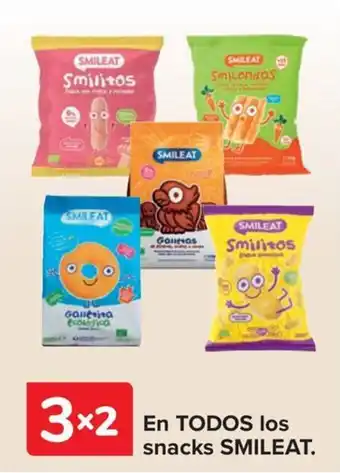 Carrefour SMILEAT En todos los snacks oferta