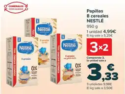 Carrefour NESTLÉ Papillas 8 cereales oferta