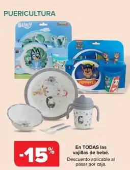 Carrefour En todas las vajillas de bebé. oferta