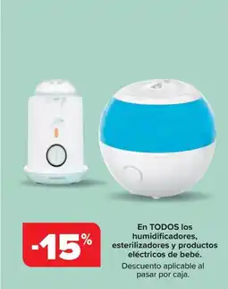 Carrefour En todos los humidificadores, esterilizadores y productos eléctricos de bebé. oferta