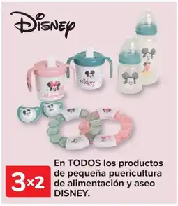Carrefour DISNEY En todos los productos de pequeña puericultura de alimentación y aseo oferta