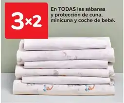 Carrefour En todas las sábanas y protección de cuna, minicuna y coche de bebé. oferta