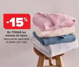 Carrefour En todas las mantas de bebé oferta