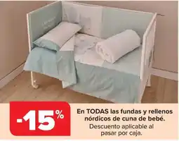 Carrefour En todas las fundas y rellenos nórdicos de cuna de bebé. oferta
