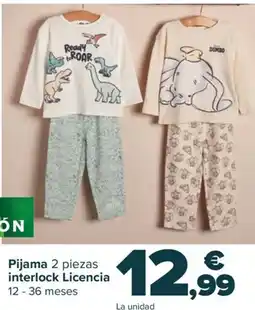 Carrefour Pijama 2 piezas interlock Licencia oferta