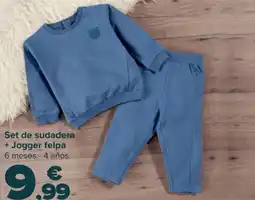 Carrefour Set de sudadera + Jogger felpa oferta