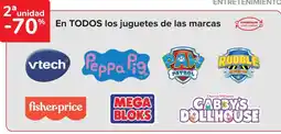 Carrefour En todos los juguetes de las marcas oferta