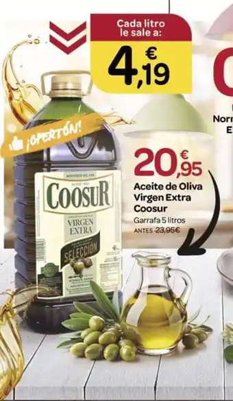 Supermercados El Jamón COOSUR Aceite de Oliva Virgen Extra oferta