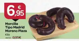 Supermercados El Jamón Morcilla Tipo Madrid Moreno Plaza oferta