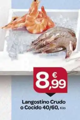 Supermercados El Jamón Langostino Crudo o Cocido oferta