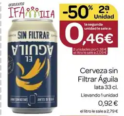Supermercados El Jamón CCerveza sin Filtrar Águila oferta