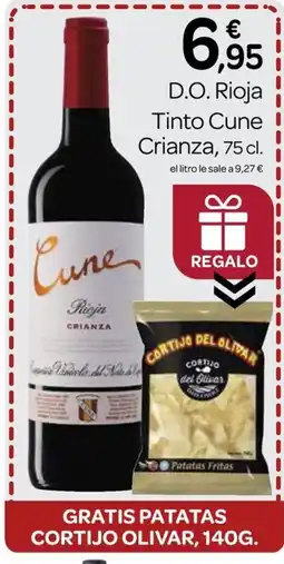 Supermercados El Jamón D.O. Rioja Tinto Cune Crianza oferta