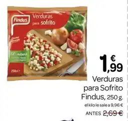 Supermercados El Jamón FINDUS Verduras para Sofrito oferta